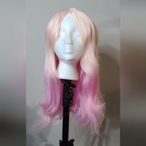 Synthetic Pink Ombre Wig